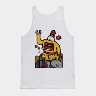 Support Local Robo Bakers Funny Characters Bright Colors Tank Top